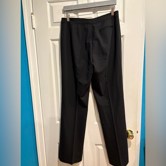 Lafayette 148 women’s trousers pants menswear sz 8 black wool - Picture 3 of 6